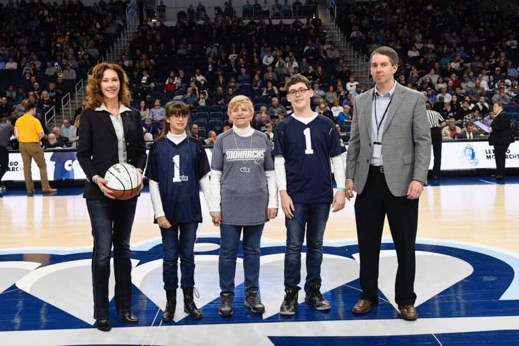 Audra Bullock at ODU basketball game